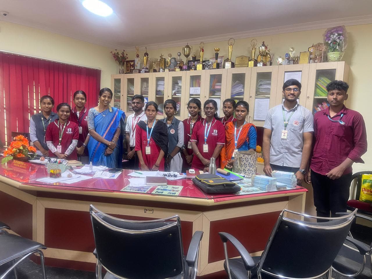 ZenSphere team with faculty and students at a partner college